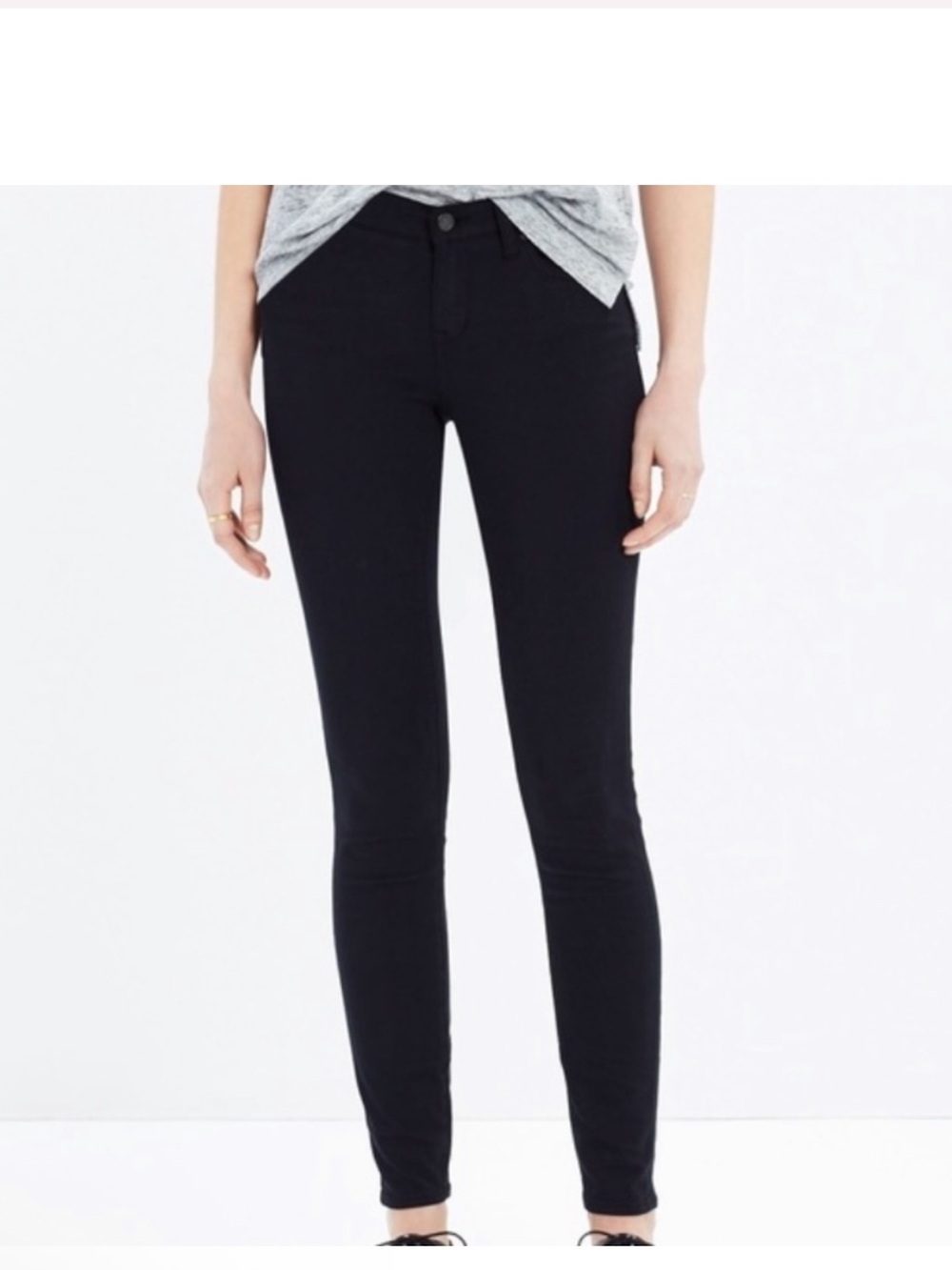 Madewell skinny jeans pants jeggings size 29 black ankle length
